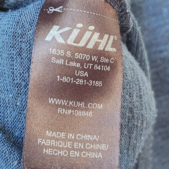 KUHL Women's Lea Pullover Small Teal Heathered Cowl Neck Kangaroo Pocket - Picture 5 of 11